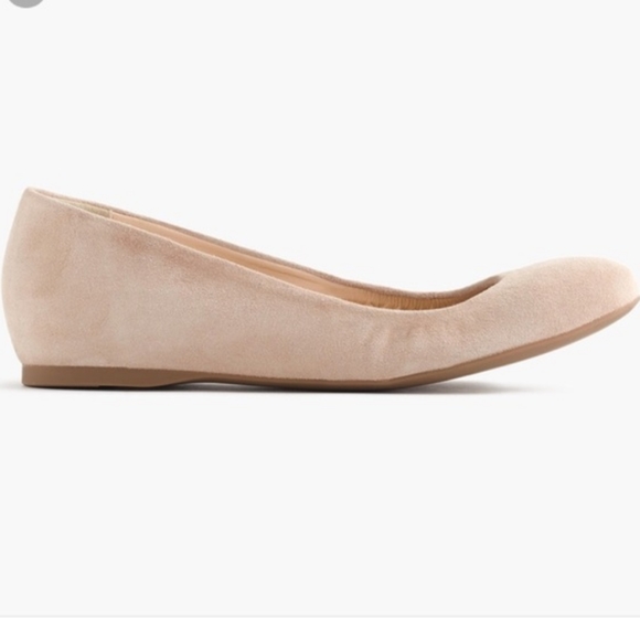 J. Crew Shoes - NWOT! J. Crew Cece Nude Leather Ballet Flats